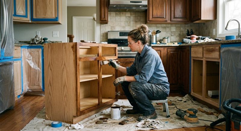 Kitchen Cabinet Refinishing in Carmel, IN
