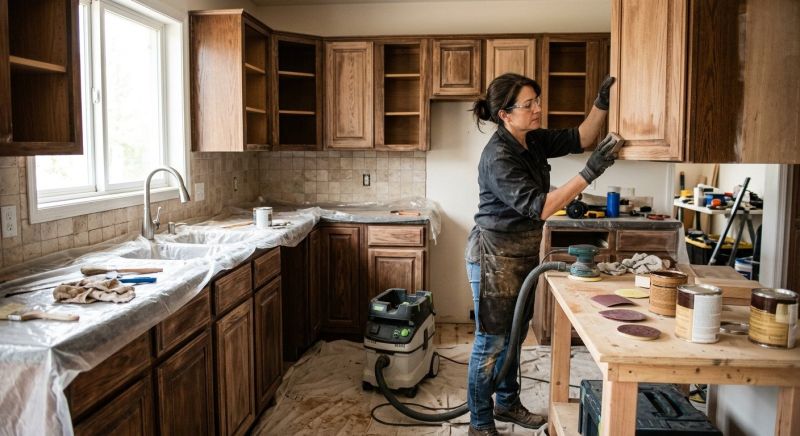 Kitchen Cupboard Refinishing in Kokomo, IN