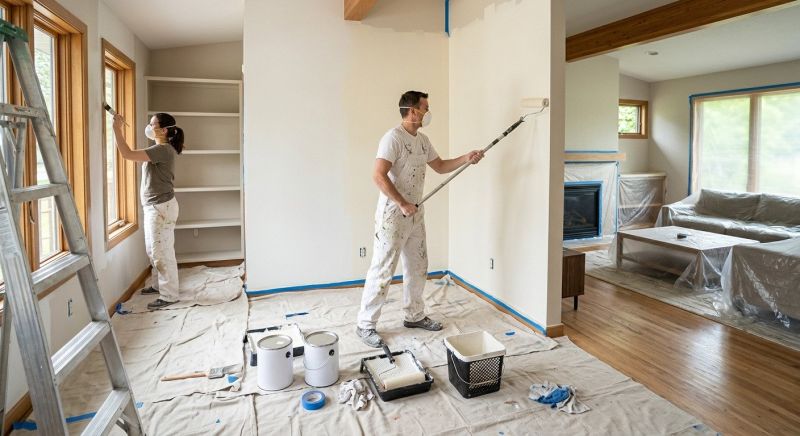 Townhouse Interior Painting in Kansas City, KS